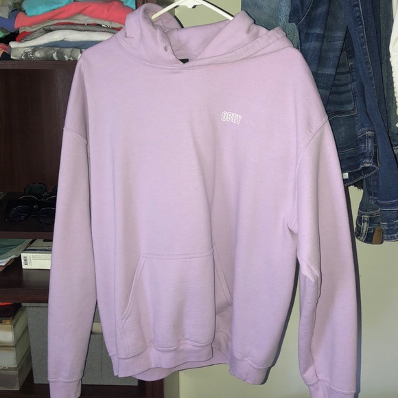 purple obey hoodie